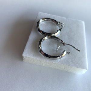 Sterling silver hoop earrings